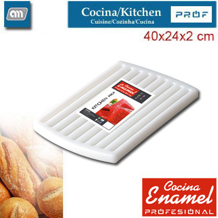 TABLA CORTAR PAN 40X24X2 CM [ENAMEL PROF]